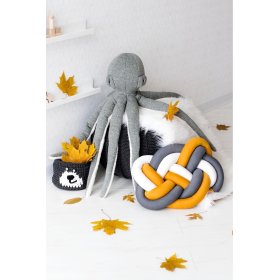 Plyšová chobotnica - šedá