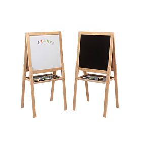 Jeujura Drevená multifunkčná tabuľa 54x54 cm, Jeujura
