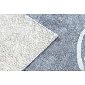 JUNIOR 52106.801 umývací koberec Abeceda pre deti protišmykový - sivá