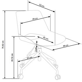 Kancelárska stolička Scorpio - popolavo šedá, Halmar