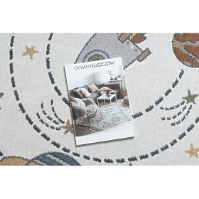 Koberec BONO 8288 kruh Priestor, planéty krémová / antracit