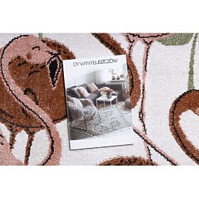 Koberec FUN Flami pre deti, plameniaky krém