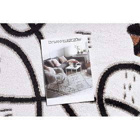 Koberec FUN Game pre deti, herný, lama krém, F.H.Kabis