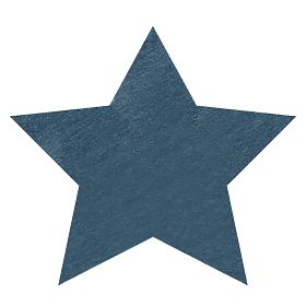 Koberec prateľný SHAPE 3148 Hviezda Shaggy - modrý plyšový, protišmykový, F.H.Kabis