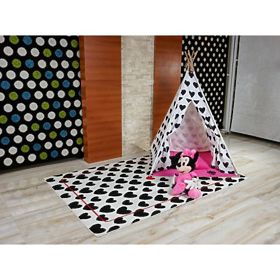 Koberec SKETCH - F755 krém/ čierna - srdce