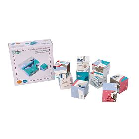 Kocky skladačka kocková Arktické zvieratá, AdamToys