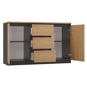 Komoda COSTA 1D3S/2D3S BA ANTRACYT ARTISAN