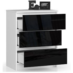 KOMODA K60 3SZ CLP ČIERNY LESK