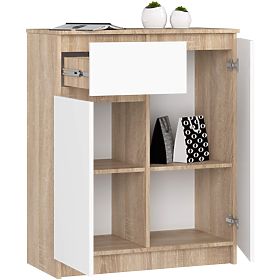 KOMODA K80 2D 1SZ CLP PK DUB SONOMA / BIELA