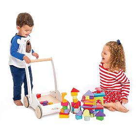 Le Toy Van Petilou Vozík s dúhovými kockami