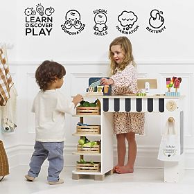 Le Toy Van Predajný stánok s pokladnicou a príslušenstvom, Le Toy Van