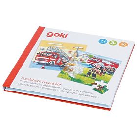 Magnetická knižka puzzle Hasiči