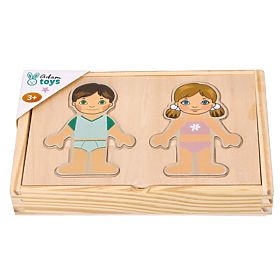Magnetická obliekačka Deti sveta, AdamToys