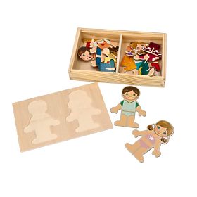 Magnetická obliekačka Deti sveta, AdamToys