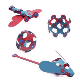 Magnetické kocky Clixo Itsy, Ružovo-Tyrkysové, CLIXO