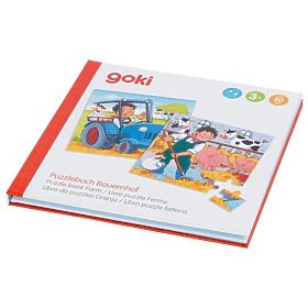 Magnetické puzzle knižka Farma, Goki