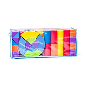 Mäkké penové kocky pre deti 54 ks, Plastica