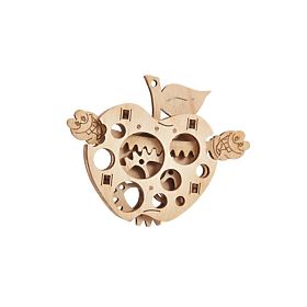 Mechanické puzzle jablko s červíkom, Wood Trick