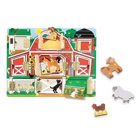 Melissa and Doug - Otvor a zatvor - Puzzle Hra na schovávačku, Melissa & Doug