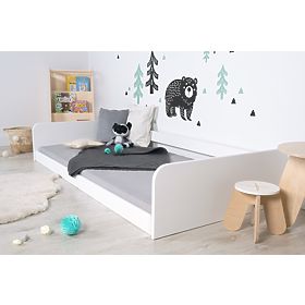 Montessori drevená posteľ Sia - biela, Ourbaby®