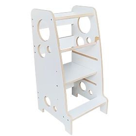 Montessori učebná veža - biela, Ourbaby®
