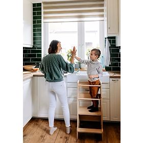 Montessori učebná veža - biela, Ourbaby®