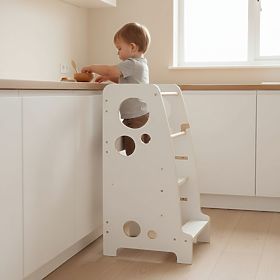 Montessori učebná veža Luna - biela
