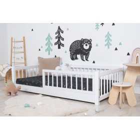Detská nízka posteľ Montessori Ourbaby - biela