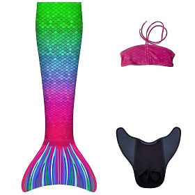 Morská panna - monoplutva Aquaris na plávanie Capri 'XS' + Bikiny, Kuaki Mermaids