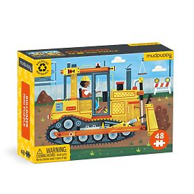 Mudpuppy Puzzle Buldozér 48 dielikov, Mudpuppy