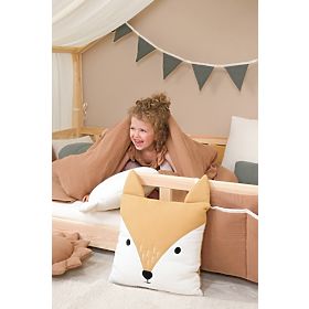 Mušelínový vankúšik Ourbaby 35x35 cm - Líška, Ourbaby®