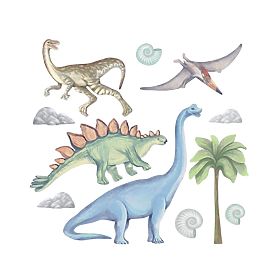 Nálepky na stenu - dinosaury, PASTELOWE LOVE®