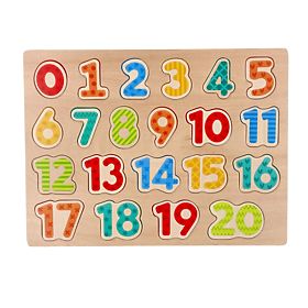 Nové drevené puzzle číslice - skladačka