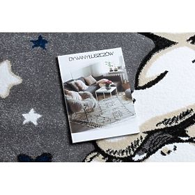 Okrúhly koberec PETIT SLONÍK, HVIEZDY, sivý, F.H.Kabis