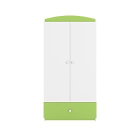Ourbaby šatníková skriňa - zeleno-biela