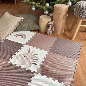 Penové puzzle 9 dielov - jednorožec a dúha, VYLEN