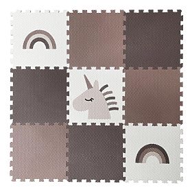 Penové puzzle 9 dielov - jednorožec a dúha, VYLEN