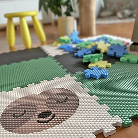 Penové puzzle 9 dielov - leňochod a dúha, VYLEN