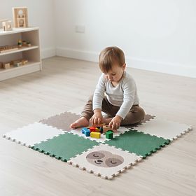 Penové puzzle 9 dielov - leňochod a dúha, VYLEN