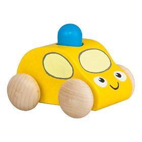 Pískacie auto s majákom 1ks žltá, Detoa