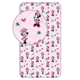 Plachta Minnie 'Flowers' 90x200 cm, Minnie Mouse