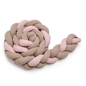 Pletený mantinel - ružová a hnedá