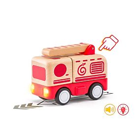 Požiarnické auto s osvetlením a signálom, Woodyland Woody