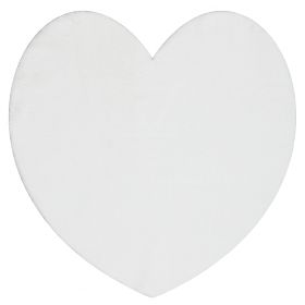 Prateľný koberec SHAPE 3105 Srdce Shaggy - slonovinový plyšový, protišmykový, F.H.Kabis