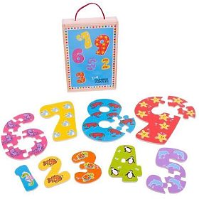 Puzzle Číslice od 1 do 9 BJ, Bigjigs
