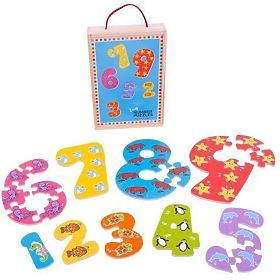 Puzzle Číslice od 1 do 9 BJ, Bigjigs