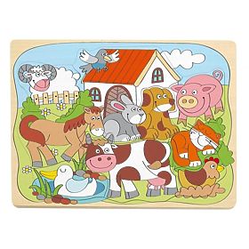 Puzzle tvary domáce zvieratá, Woodyland Woody