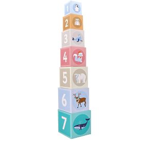 Pyramída z pohárikov arktické zvieratá, AdamToys