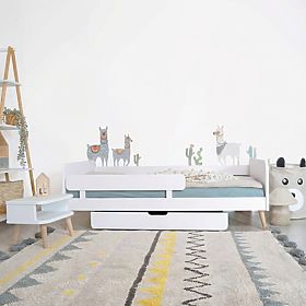 Rastúca posteľ Nell 2v1 - biela