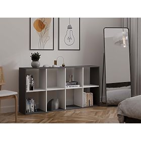 Regál Malax 2X4 ANTRACIT BIELA